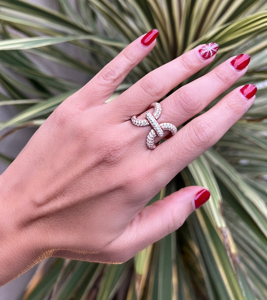 14K Gold Luxe Papillon Diamond Ring - Abtin & Company 