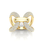 14K Gold Luxe Papillon Diamond Ring - Abtin & Company 