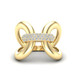 14K Gold Luxe Papillon Diamond Ring - Abtin & Company 